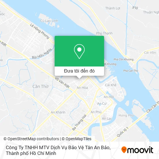Bản đồ Công Ty TNHH MTV Dịch Vụ Bảo Vệ Tân An Bảo