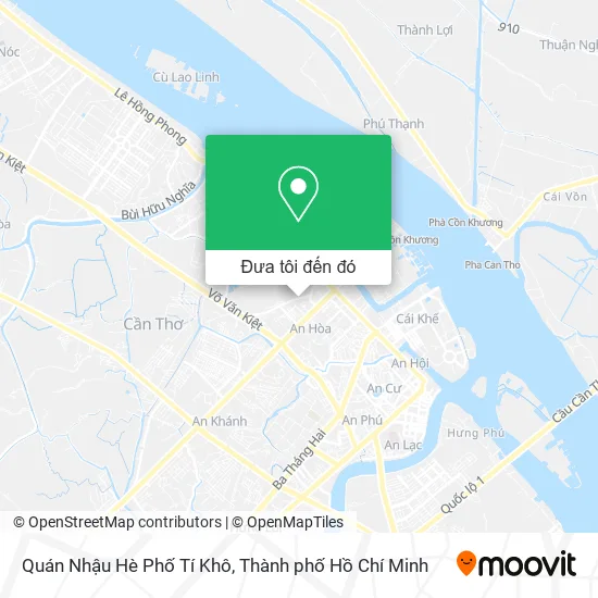 Bản đồ Quán Nhậu Hè Phố Tí Khô
