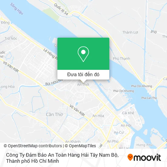 Bản đồ Công Ty Đảm Bảo An Toàn Hàng Hải Tây Nam Bộ