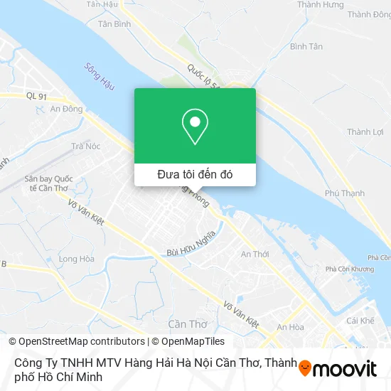 Bản đồ Công Ty TNHH MTV Hàng Hải Hà Nội Cần Thơ