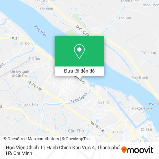 Bản đồ Học Viện Chính Trị Hành Chính Khu Vực 4