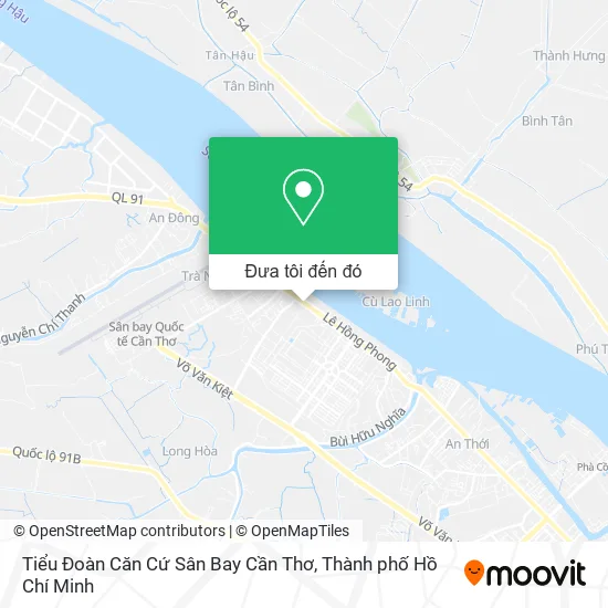 Bản đồ Tiểu Đoàn Căn Cứ Sân Bay Cần Thơ