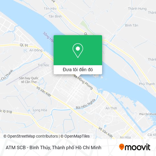 Bản đồ ATM SCB - Bình Thủy