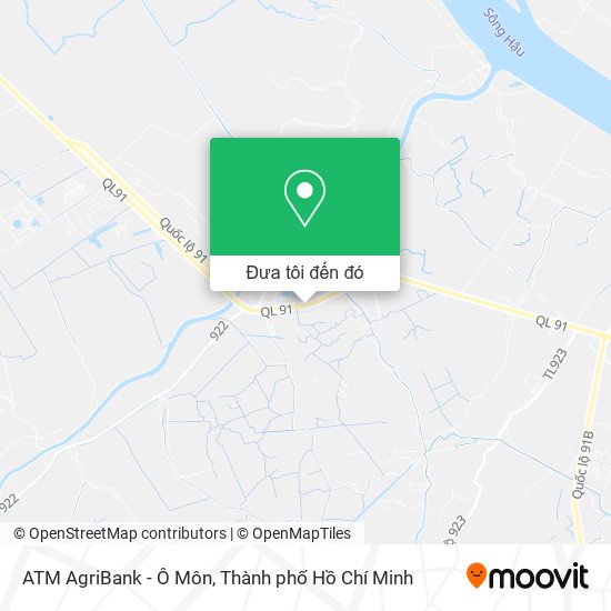Bản đồ ATM AgriBank - Ô Môn