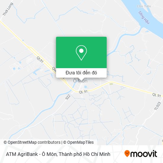 Bản đồ ATM AgriBank - Ô Môn