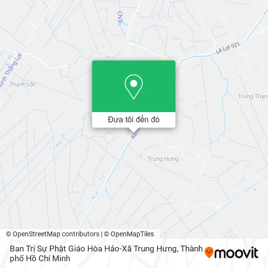 Bản đồ Ban Trị Sự Phật Giáo Hòa Hảo-Xã Trung Hưng