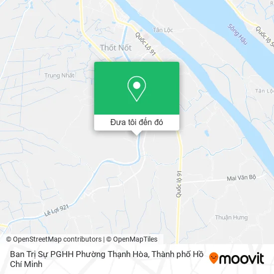 Bản đồ Ban Trị Sự PGHH Phường Thạnh Hòa