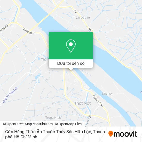 Bản đồ Cửa Hàng Thức Ăn Thuốc Thủy Sản Hữu Lộc