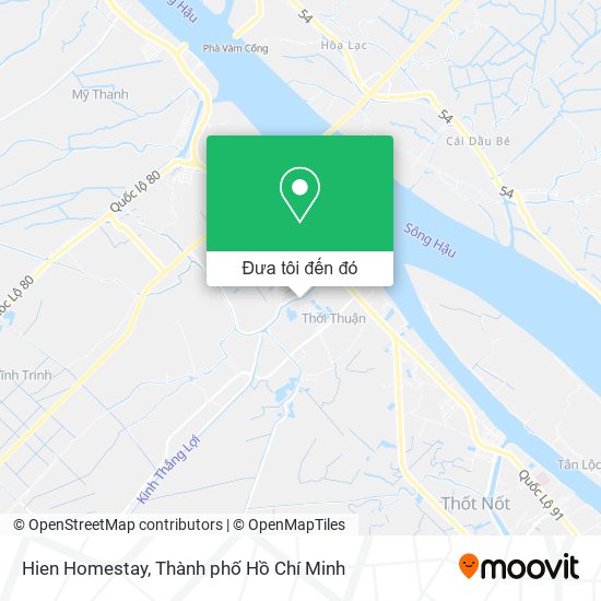Bản đồ Hien Homestay