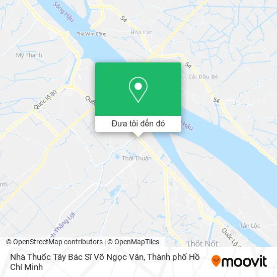Bản đồ Nhà Thuốc Tây Bác Sĩ Võ Ngọc Vân