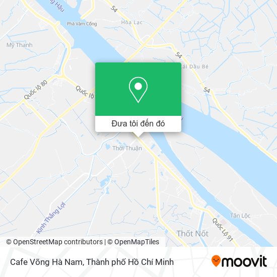 Bản đồ Cafe Võng Hà Nam