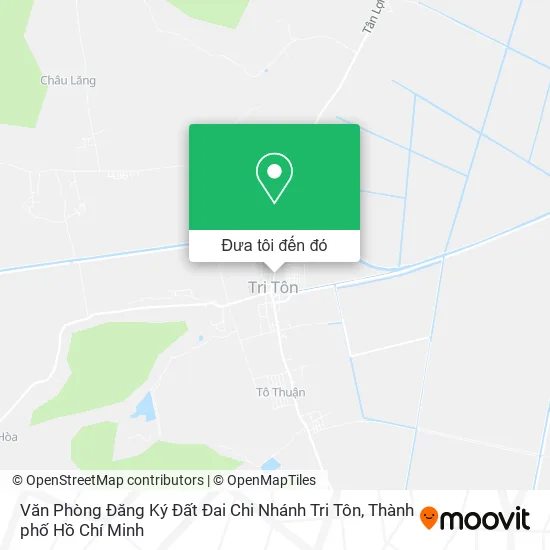 Bản đồ Văn Phòng Đăng Ký Đất Đai Chi Nhánh Tri Tôn