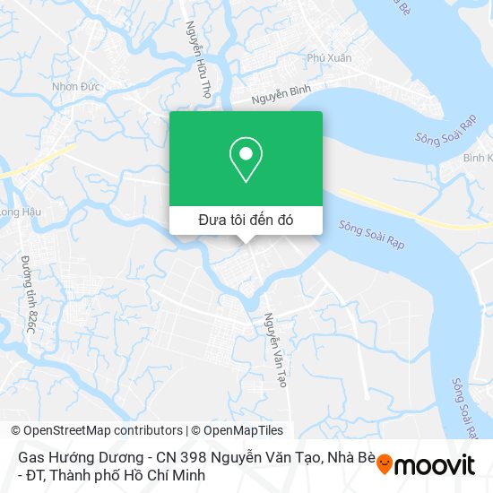 Bản đồ Gas Hướng Dương - CN 398 Nguyễn Văn Tạo, Nhà Bè - ĐT