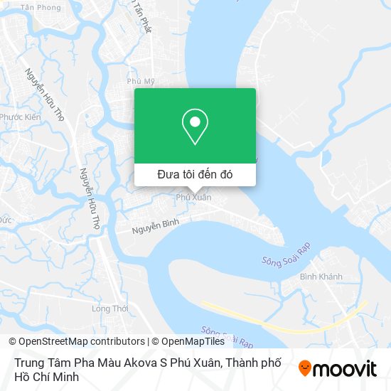 Bản đồ Trung Tâm Pha Màu Akova S Phú Xuân