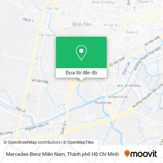Bản đồ Mercedes-Benz Miền Nam