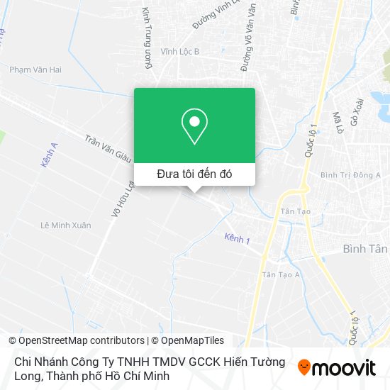 Bản đồ Chi Nhánh Công Ty TNHH TMDV GCCK Hiến Tường Long