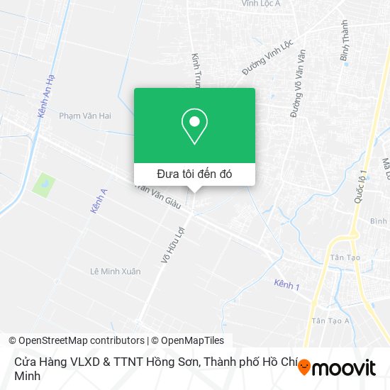 Bản đồ Cửa Hàng VLXD & TTNT Hồng Sơn