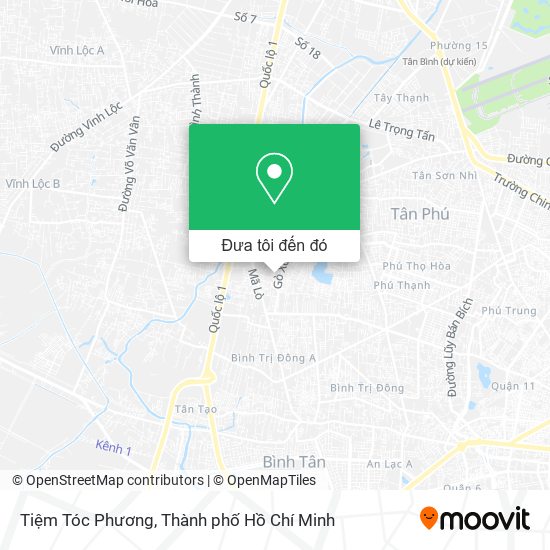 Bản đồ Tiệm Tóc Phương
