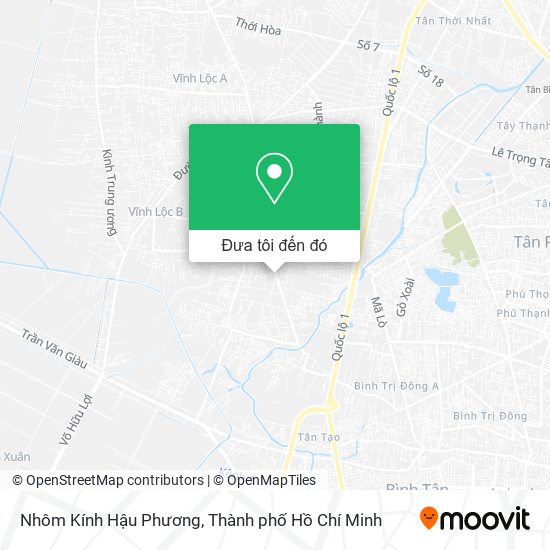Bản đồ Nhôm Kính Hậu Phương