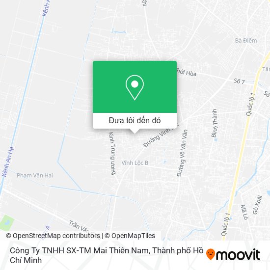 Bản đồ Công Ty TNHH SX-TM Mai Thiên Nam