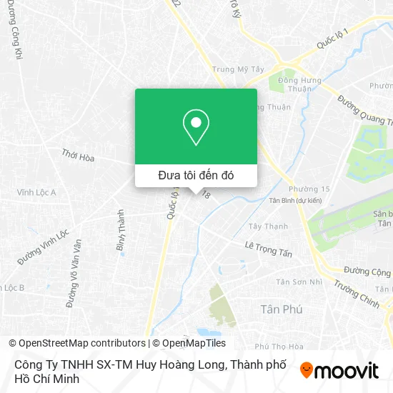 Bản đồ Công Ty TNHH SX-TM Huy Hoàng Long