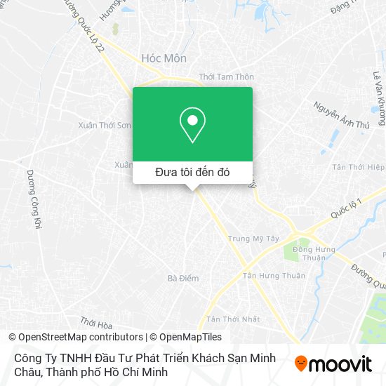 Bản đồ Công Ty TNHH Đầu Tư Phát Triển Khách Sạn Minh Châu