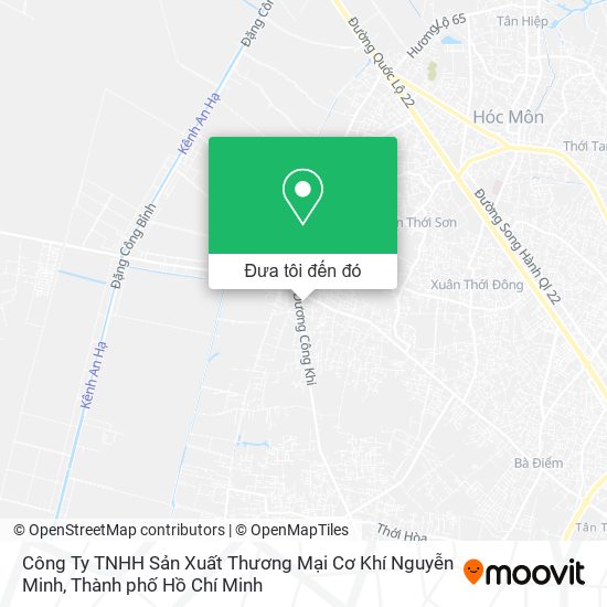 Bản đồ Công Ty TNHH Sản Xuất Thương Mại Cơ Khí Nguyễn Minh