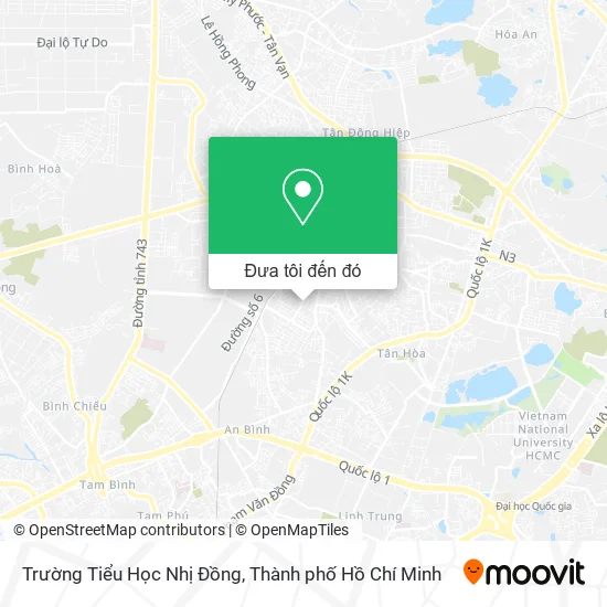 Bản đồ Trường Tiểu Học Nhị Đồng