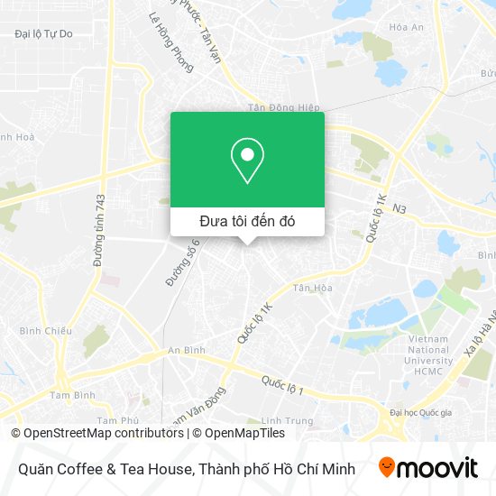 Bản đồ Quăn Coffee & Tea House