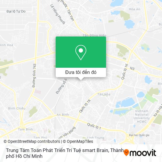 Bản đồ Trung Tâm Toán Phát Triển Trí Tuệ smart Brain