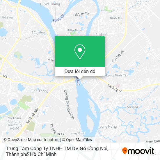 Bản đồ Trung Tâm Công Ty TNHH TM DV Gỗ Đồng Nai