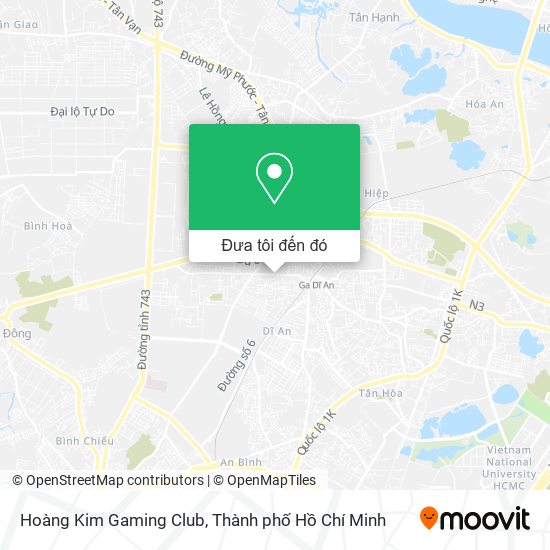Bản đồ Hoàng Kim Gaming Club