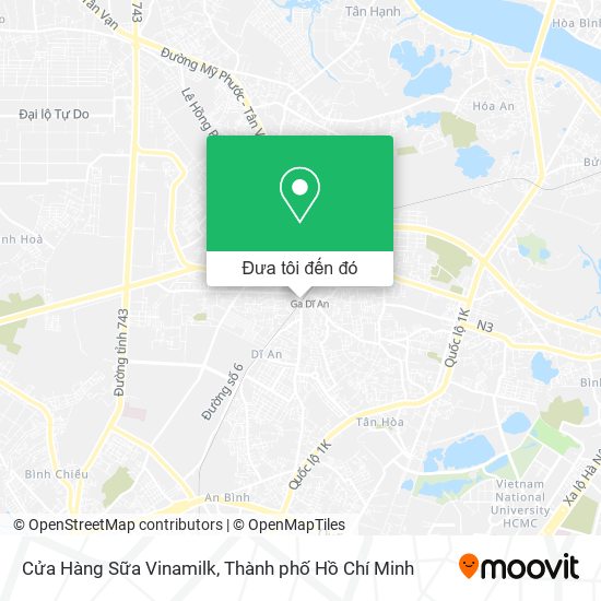 Bản đồ Cửa Hàng Sữa Vinamilk