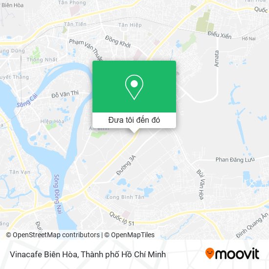 Bản đồ Vinacafe Biên Hòa