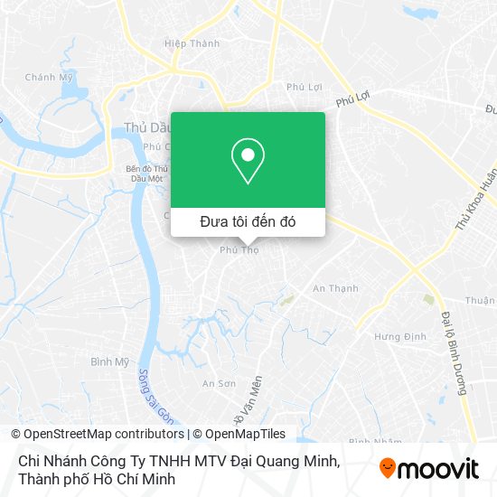 Bản đồ Chi Nhánh Công Ty TNHH MTV Đại Quang Minh