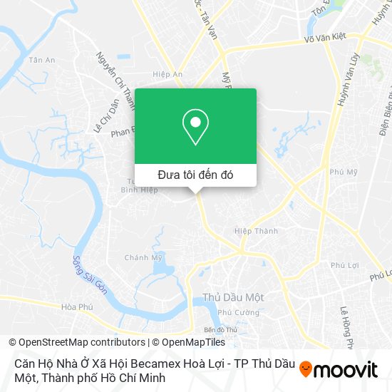 Bản đồ Căn Hộ Nhà Ở Xã Hội Becamex Hoà Lợi - TP Thủ Dầu Một