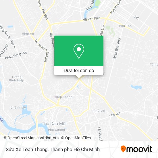 Bản đồ Sửa Xe Toàn Thắng