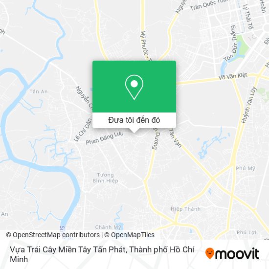 Bản đồ Vựa Trái Cây Miền Tây Tấn Phát