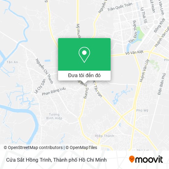 Bản đồ Cửa Sắt Hồng Trình