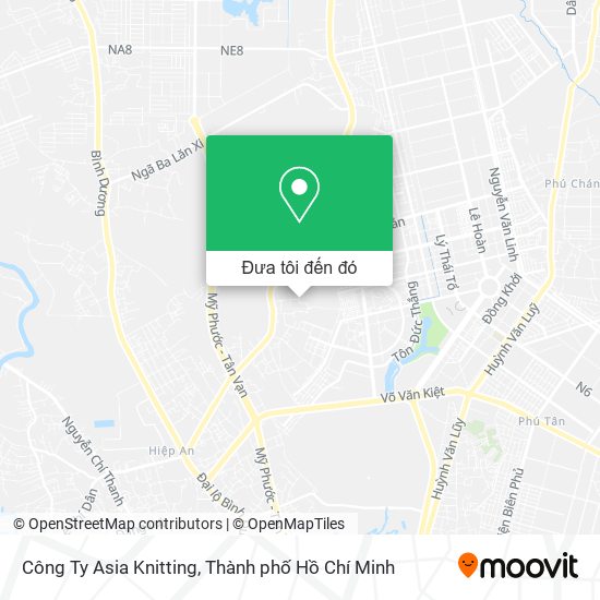 Bản đồ Công Ty Asia Knitting