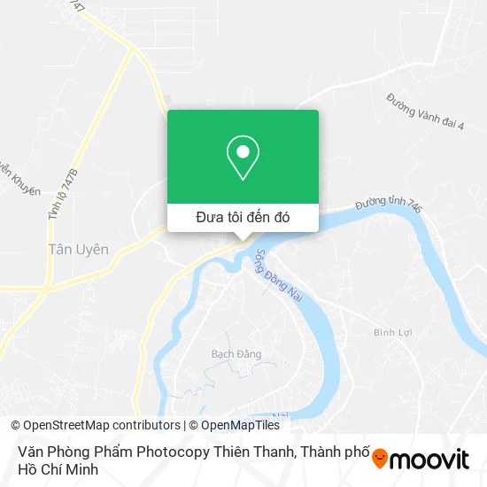 Bản đồ Văn Phòng Phẩm Photocopy Thiên Thanh
