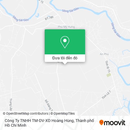 Bản đồ Công Ty TNHH TM-DV-XD Hoàng Hùng