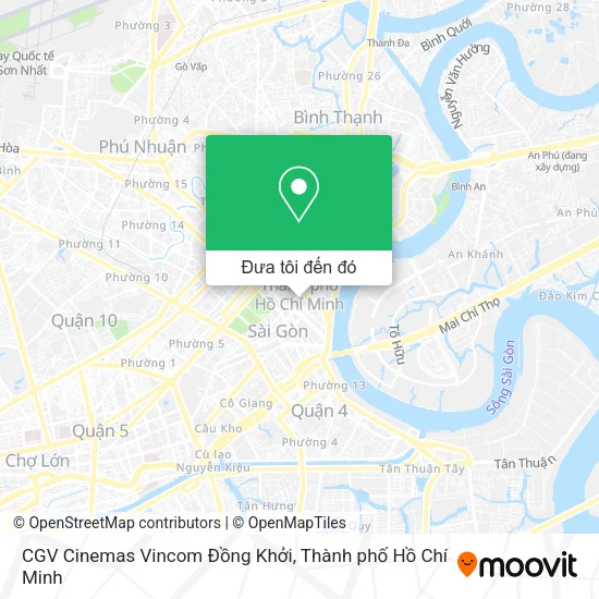 Bản đồ CGV Cinemas Vincom Đồng Khởi
