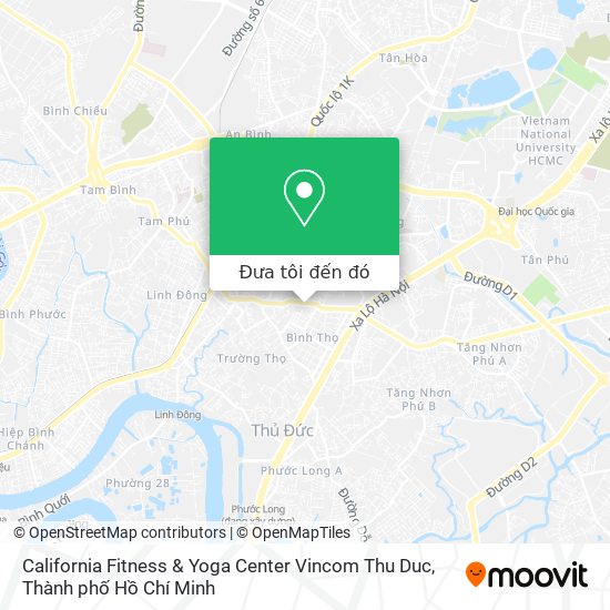 Bản đồ California Fitness & Yoga Center Vincom Thu Duc