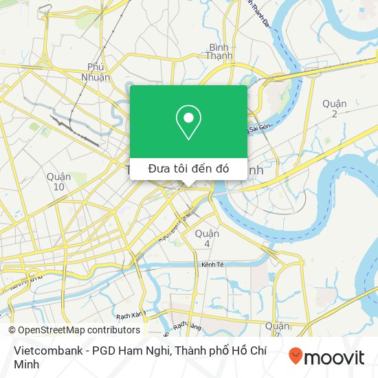 Bản đồ Vietcombank - PGD Ham Nghi