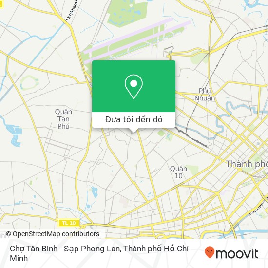 Bản đồ Chợ Tân Bình - Sạp Phong Lan