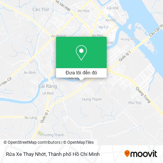 Bản đồ Rửa Xe Thay Nhớt