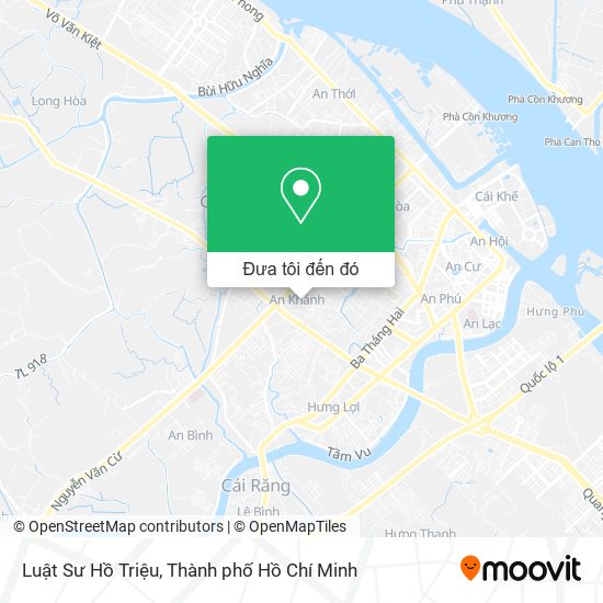 Bản đồ Luật Sư Hồ Triệu