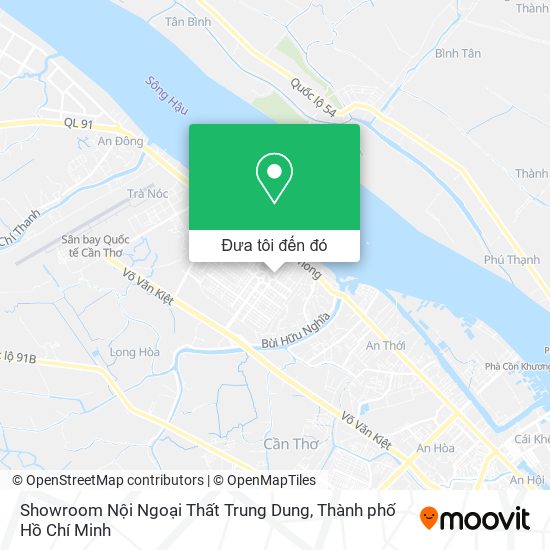 Bản đồ Showroom Nội Ngoại Thất Trung Dung