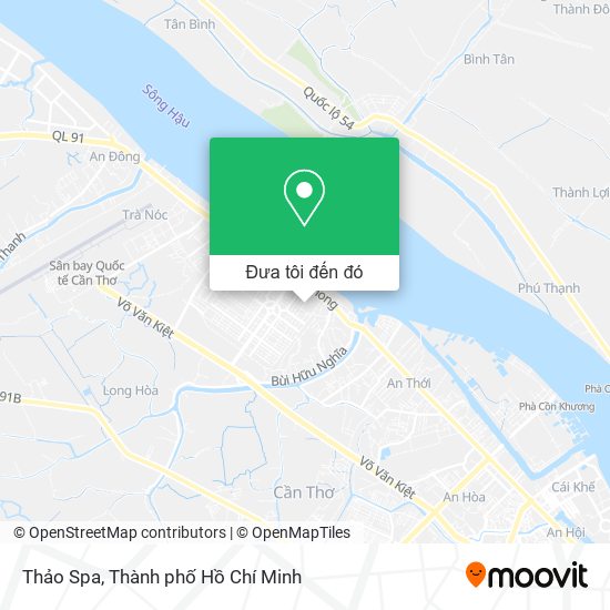 Bản đồ Thảo Spa